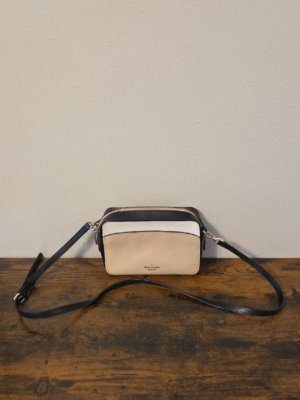 kate spade Beige, Black & White Crossbody Bag - Picture 1 of 11